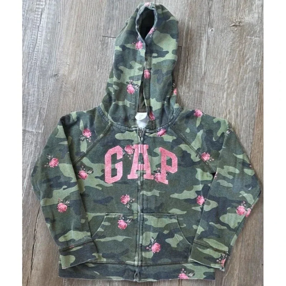 Baby Gap Camo Hoodie size 5
